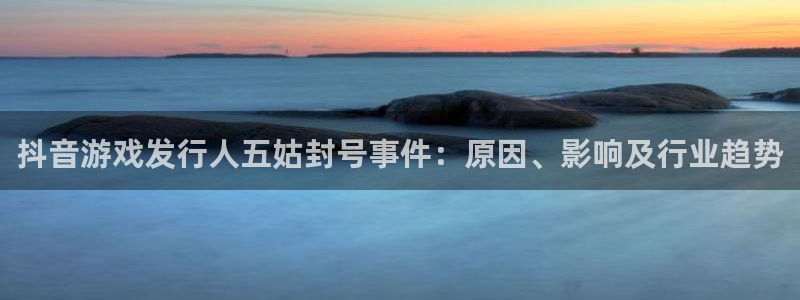 顺盈平台主管：抖音游戏发行人五姑封号事件：原因、影响及行业趋势